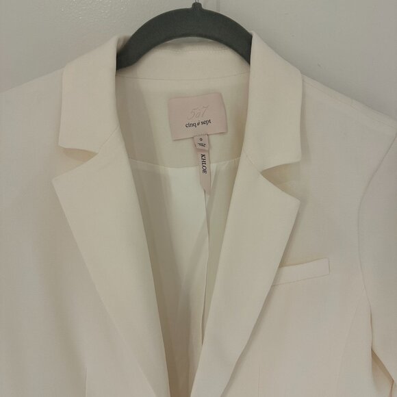 NWOT Cinq a Sept Khloe Blazer, 0, White/Ivory - Picture 3 of 7